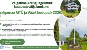 Konkurss Valgamaa MTÜ 2026